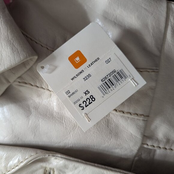 NWT Genuine Leather Wilson Leather Jacket XS - Picture 6 of 14